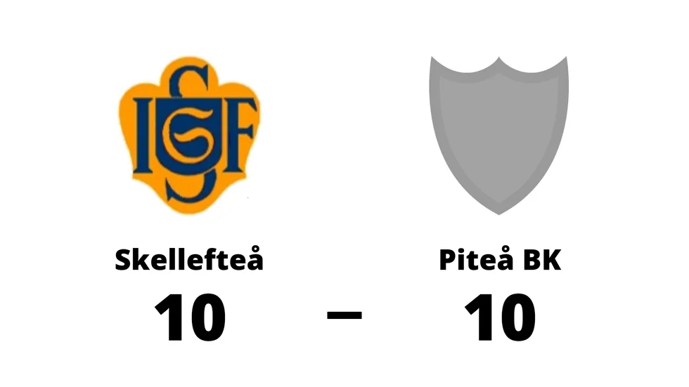 Skellefteå IF spelade lika mot Piteå BK