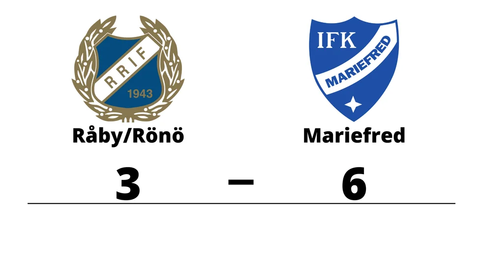 Råby-Rönö IF förlorade mot IFK Mariefred