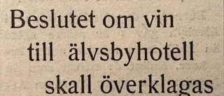 UR PT:s arkiv: "Inget behov av sådan utskänkning"