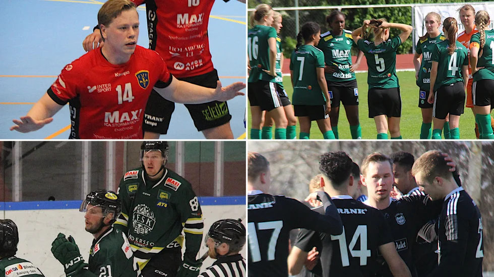 EP livesänder fyra matcher i helgen. EHF-herrarnas seriepremiär mot Täby borta, ESK:s hemmamatch på Enavallen mot Vaksala, Enköpingsderbyt i division 3 mellan Fanna BK och ESK på Fanna IP och ESK Hockeys seriepremiär mot Wings i Bahcohallen på söndag eftermiddag.