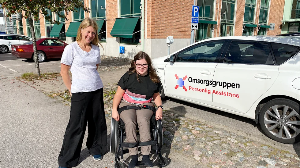 Lisa Dahlberg och Emelie Wallin arbetar vid Omsorgsgruppen i Norrköping.