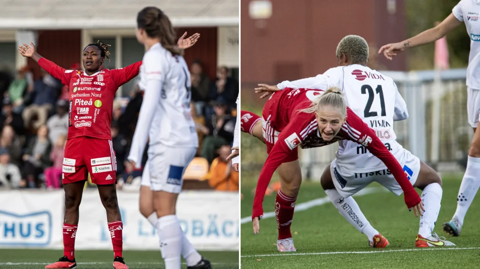 Anam Imo och Tuva Skoog, Piteå IF.