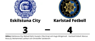 Karlstad Fotbolls seger spiken i kistan för Eskilstuna City - som åker ur serien