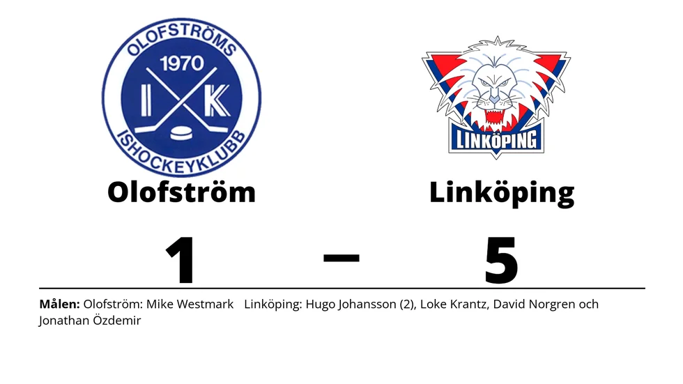 Olofströms IK förlorade mot Linköpings HC