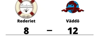 Väddö för tuffa för Rederiet - förlust med 8-12