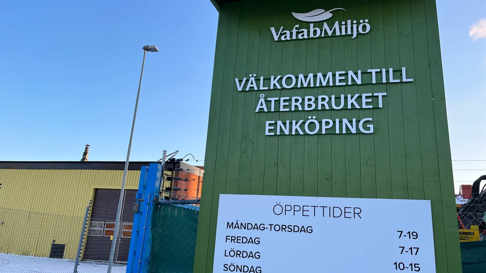 Vafab VafabMiljö Återbruket Enköping återvinningscentral