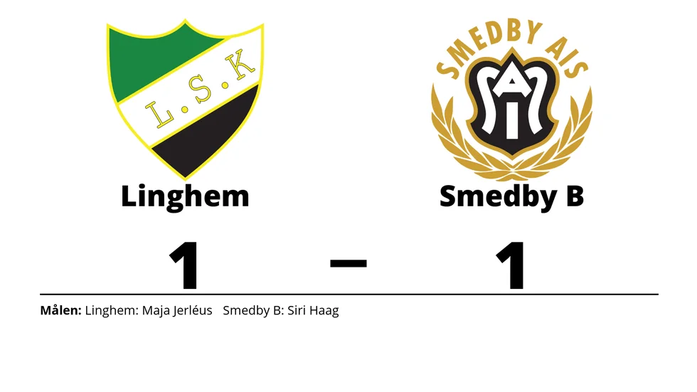 Linghems SK spelade lika mot Smedby AIS B