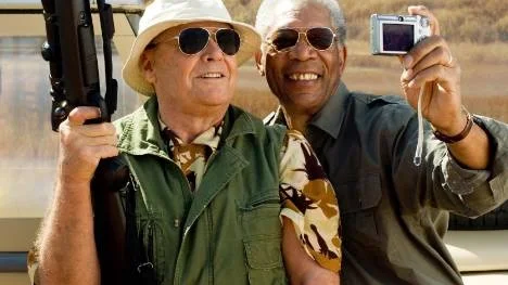 Dödspolare. Jack Nicholson och Morgan Freeman i dramakomedin "Nu eller aldrig".