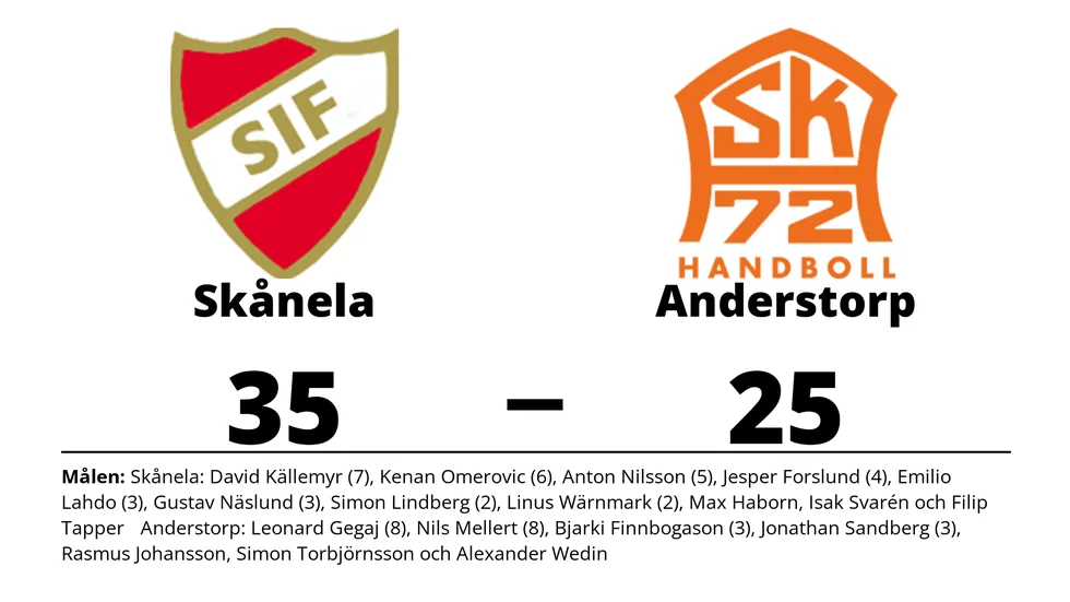 Skånela IF vann mot Anderstorps SK