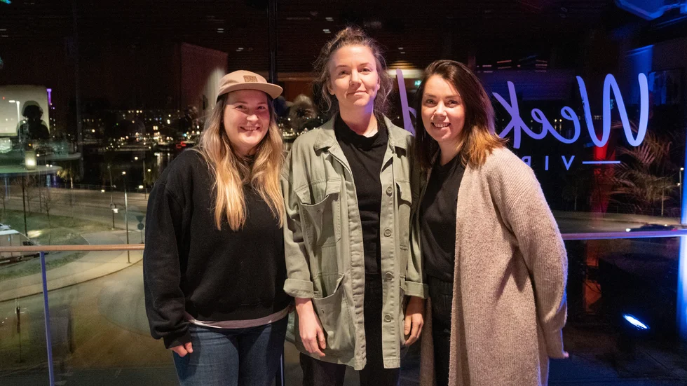 Rebecka Westerlund, Carolina Heimdahl och Josefine Larsson har fått fina upplevelser under Bok & Bild.