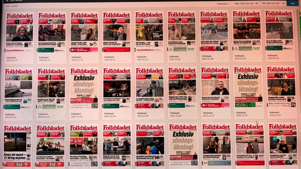 Folkbladets e-tidning är idag öppen för alla. 