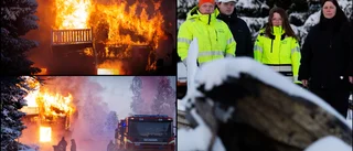 Sonen sov på övervåningen – minuter från att brinna inne