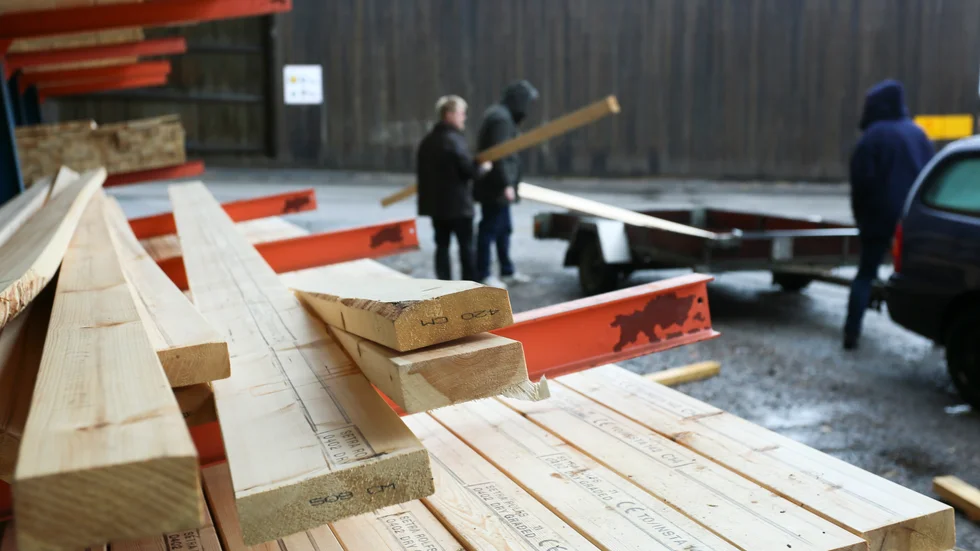 Bygghandeln väntas ta mycket stryk i inflations- och räntechocken, enligt en färsk prognos från HUI Research. Arkivbild