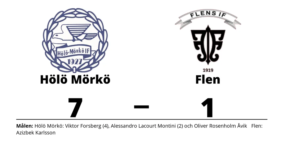 Hölö Mörkö IF vann mot Flens IF