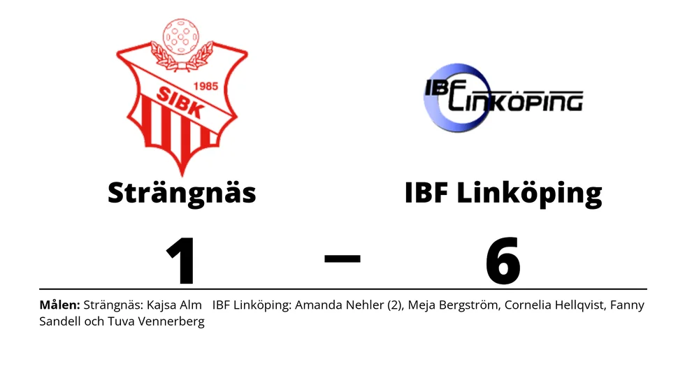 Strängnäs IBK förlorade mot IBF Linköping