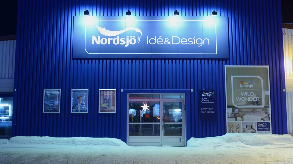 Mörka lokaler. Nordsjö Idé & Design har stängt på grund av att bolaget Färghandlaren i Boden AB gått i konkurs.  