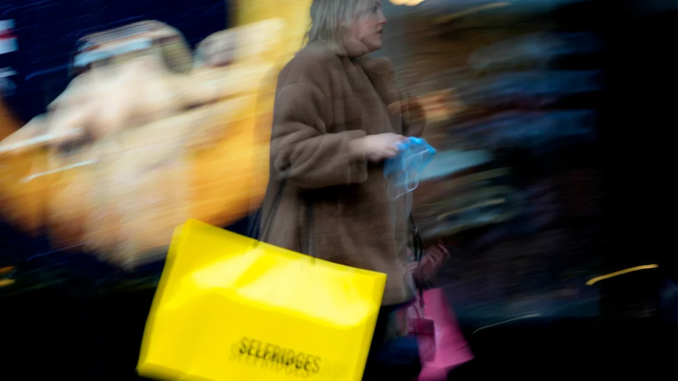Brittisk detaljhandel föll oväntat mycket i juli. Arkivbild