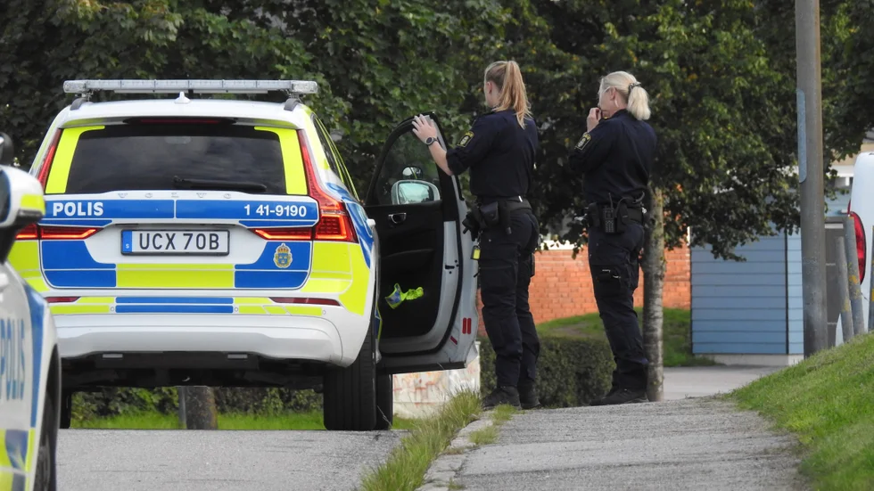 Polisen larmades till platsen vid kvart i fem på onsdagseftermiddagen.