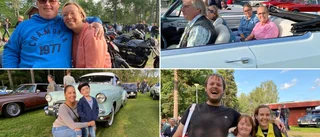 Glada besökare på Motormåndag i Ekliden