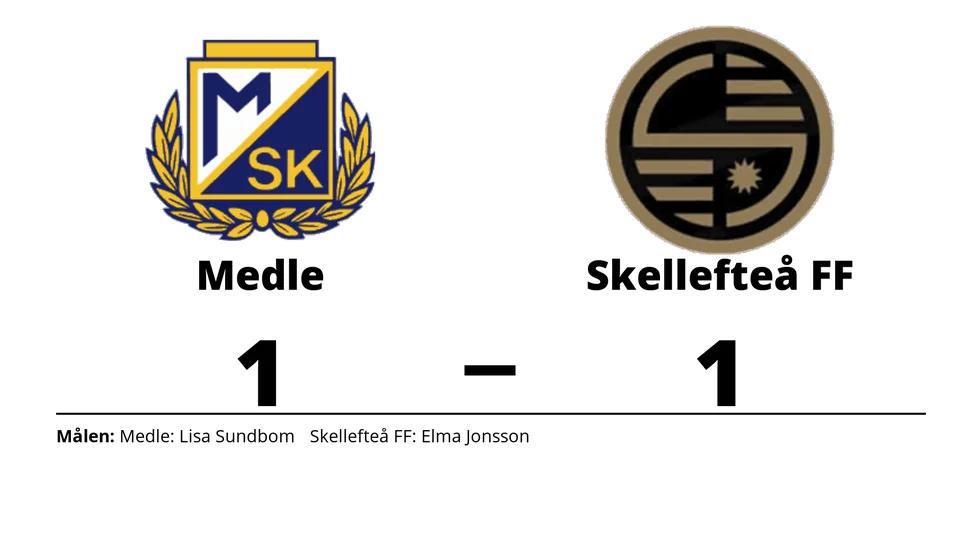 Medle SK spelade lika mot Skellefteå FF