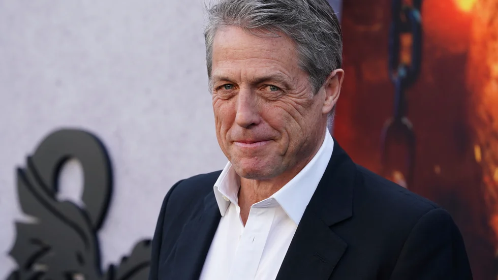 Hugh Grant beskriver kommande "Bridget Jones: Mad about the boy" som rolig men också väldigt sorglig. Arkivbild.