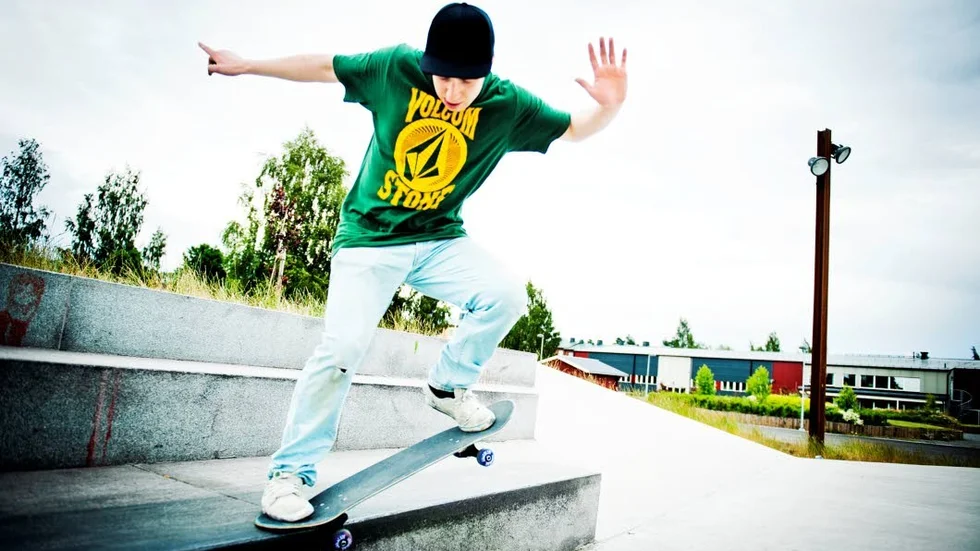 Aktivitet. Det är många som vill ha en skatepark i Boden.
