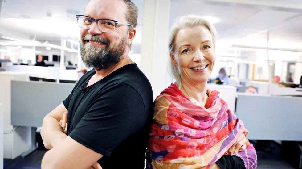 Pappersmänniskor. Peter Lindvall och Kicki Linna reder ut hur lördagarna kommer att se ut utan Duo.