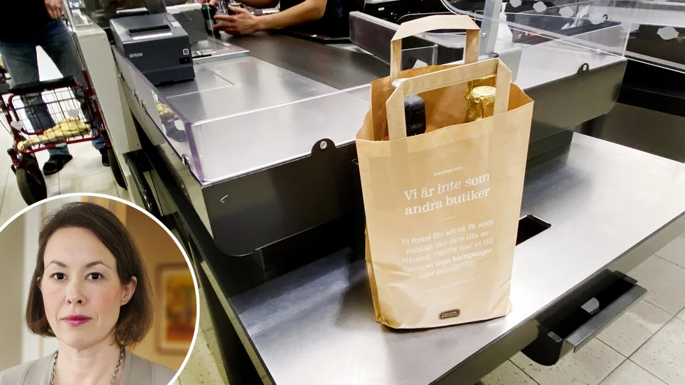 "Att man väljer papper är främst av miljöskäl samt design av påsen och priset", säger Charlotte Näsström Morén, pressansvarig på Systembolaget, angående att försäljningen av papperskassar ökar.