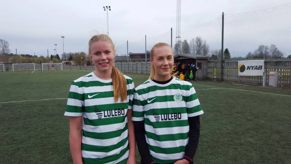 Målskyttar. Jenny Södersten och Lovisa Robarth gjorde varsitt mål i uddamålssegern.