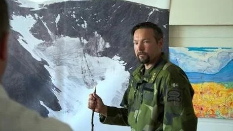 INSATSLEDARE. Carl-Johan Olofsson, Arméns Jägarbataljon, är insatsledare för saneringen av Kebnekaise.