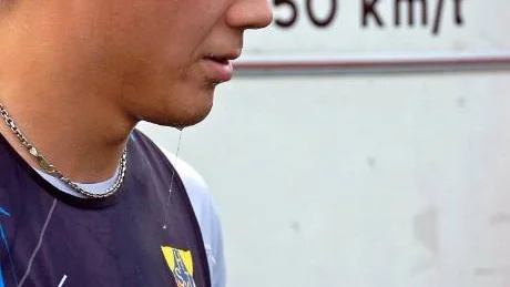 SNABBAST. Friidrottaren Andreas Andersson Junka krossade allt motstånd fullständigt och tog hem segern i herrarnas lopp.