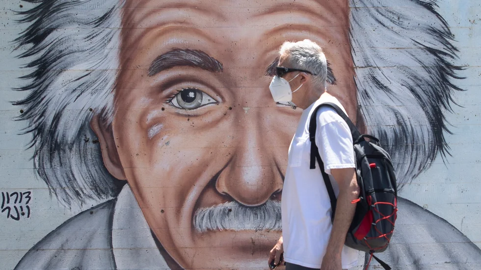 Albert Einstein blev en pop-ikon, delvis tack vare sin yviga frisyr och ansiktsbehåring. Arkivbild.