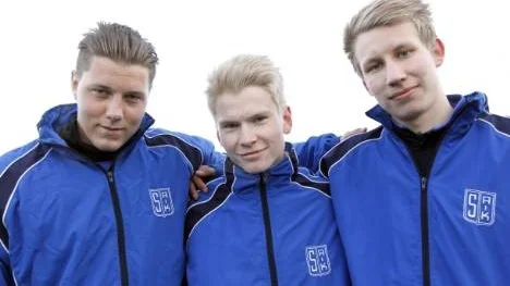Oskar Åberg gjorde tre mål när Storfors vann .