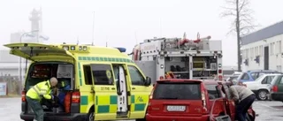 Skadades lindrigt i krocken