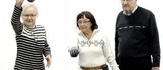 Pensionärer spelade boule