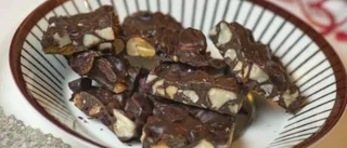 Sallad, paj & juliga chokladbräck