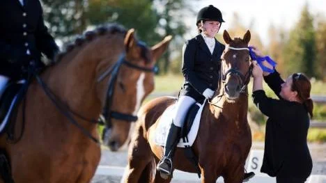 Elisa Thorell stod för det näst bästa resultatet i medelsvår C (62,34 procent).