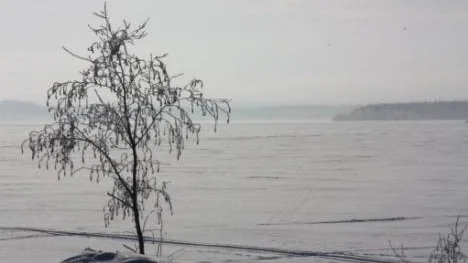 I väntan på våren. En bild från Västra kajen i Piteå.