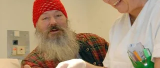 Jultomten är skadad