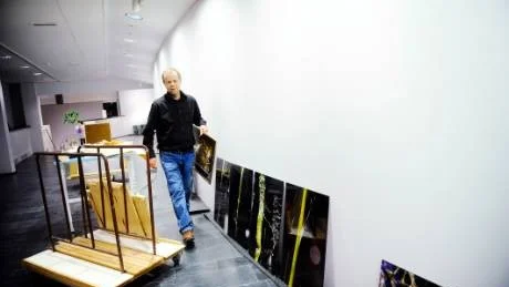 VATTNETS BETYDELSE. Journalisten och fotografen Hans Månsson vill med utställningen Vattenvärld visa på vattnets betydelse för våra liv med förhoppningen att väcka frågor om hur vi förvaltar jordens samlade vattenresurser på lång sikt.Foto: Petra Isaksson