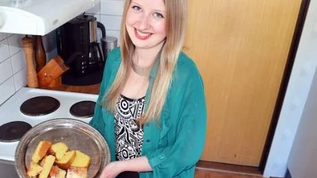 GOTT. Mormors mazarinkaka är uppskattad av Caroline Burman, receptet finns med i hennes kokbok.