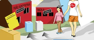 Valdagen otroheten kom till byn