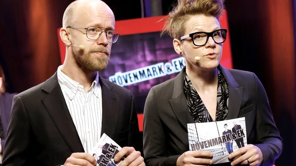 Förberedelser. Snart är det dags för Norrbottens nyaste program: Hövenmark & Ek.