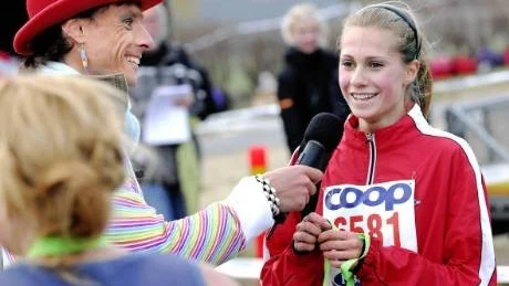 FRAMGÅNG. Lina Alainentalo, Boden Friidrott, får för första gången dra på sig landslagsdressen.