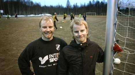 Johan Lundquist, duktig mittback i Norrfjärdens IF. (Arkivbild)