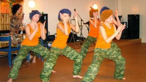 De ryska danseleverna bjöd på flera uppvisningar under besöket i Piteå.