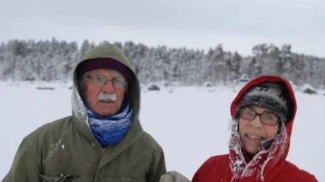 Det var kallt i Jäkkvik när den här bilden togs.