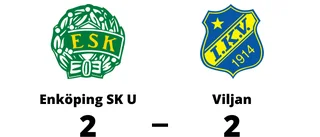 Oavgjort för Viljan mot Enköping SK U på bortaplan
