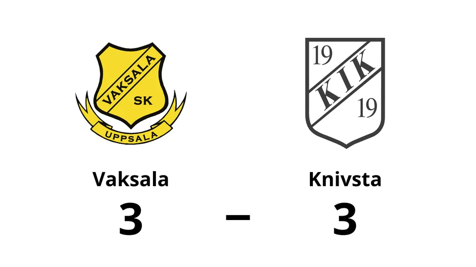 Vaksala SK spelade lika mot Knivsta IK