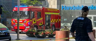 Brand i centrala Linköping – polisen utreder arbetsplatsolycka